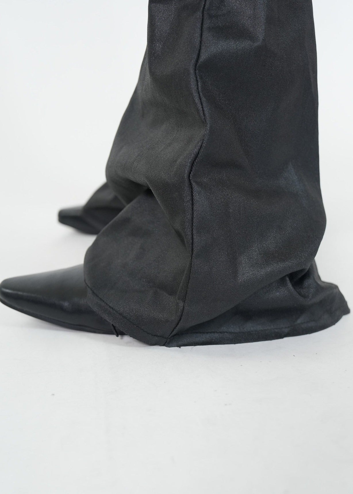 Wax - Coated Flared Jeans - Rick Circus