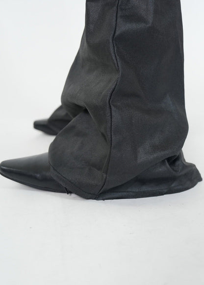 Wax - Coated Flared Jeans - Rick Circus