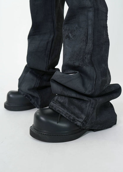 Waxed Flare Jeans - Rick Circus