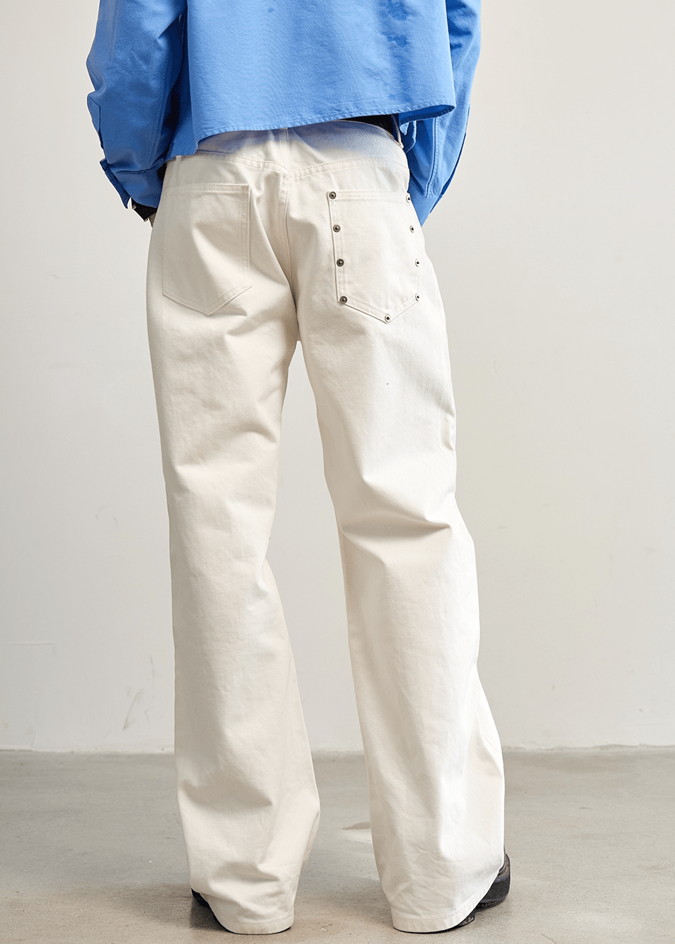 White Straight - Leg Jeans - Rick Circus