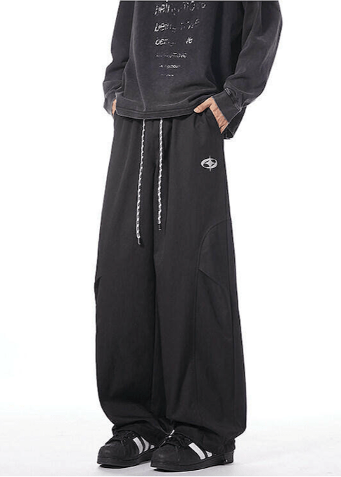 Wide - Leg Cargo Sweatpants - Rick Circus