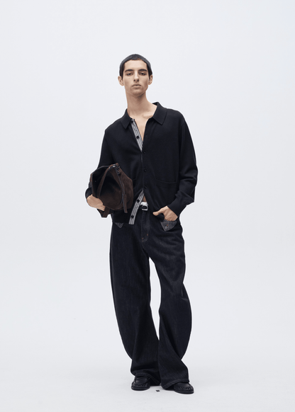 Wide - Leg Curved Jeans - Rick Circus