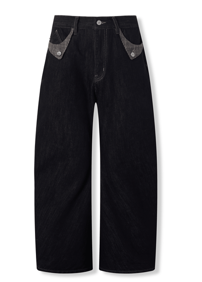 Wide - Leg Curved Jeans - Rick Circus