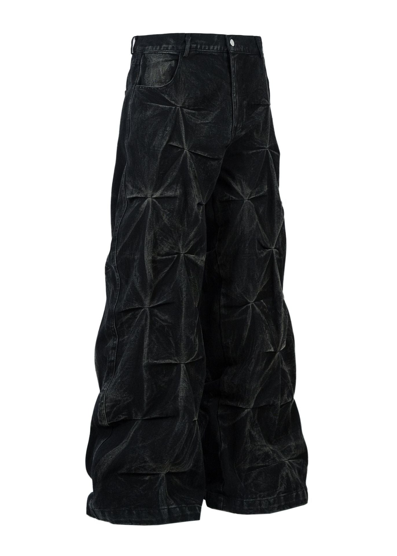 Wide - Leg Denim Pants - Rick Circus