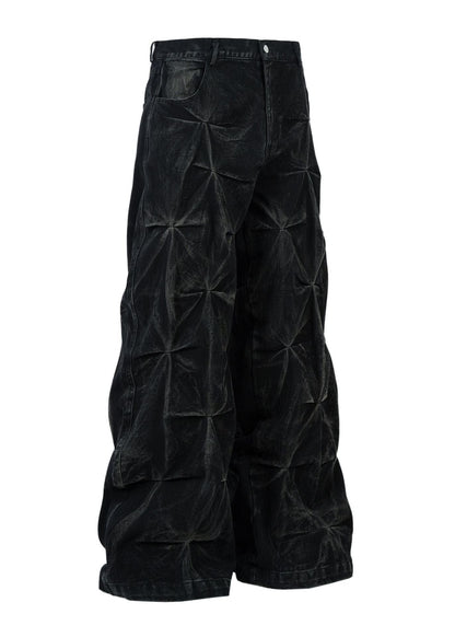 Wide - Leg Denim Pants - Rick Circus