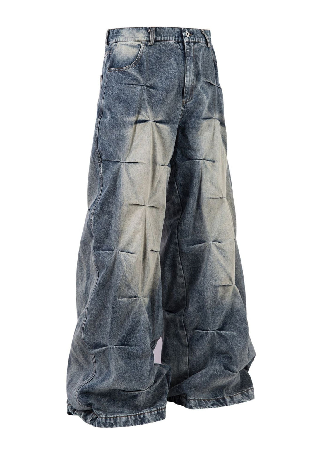 Wide - Leg Denim Pants - Rick Circus
