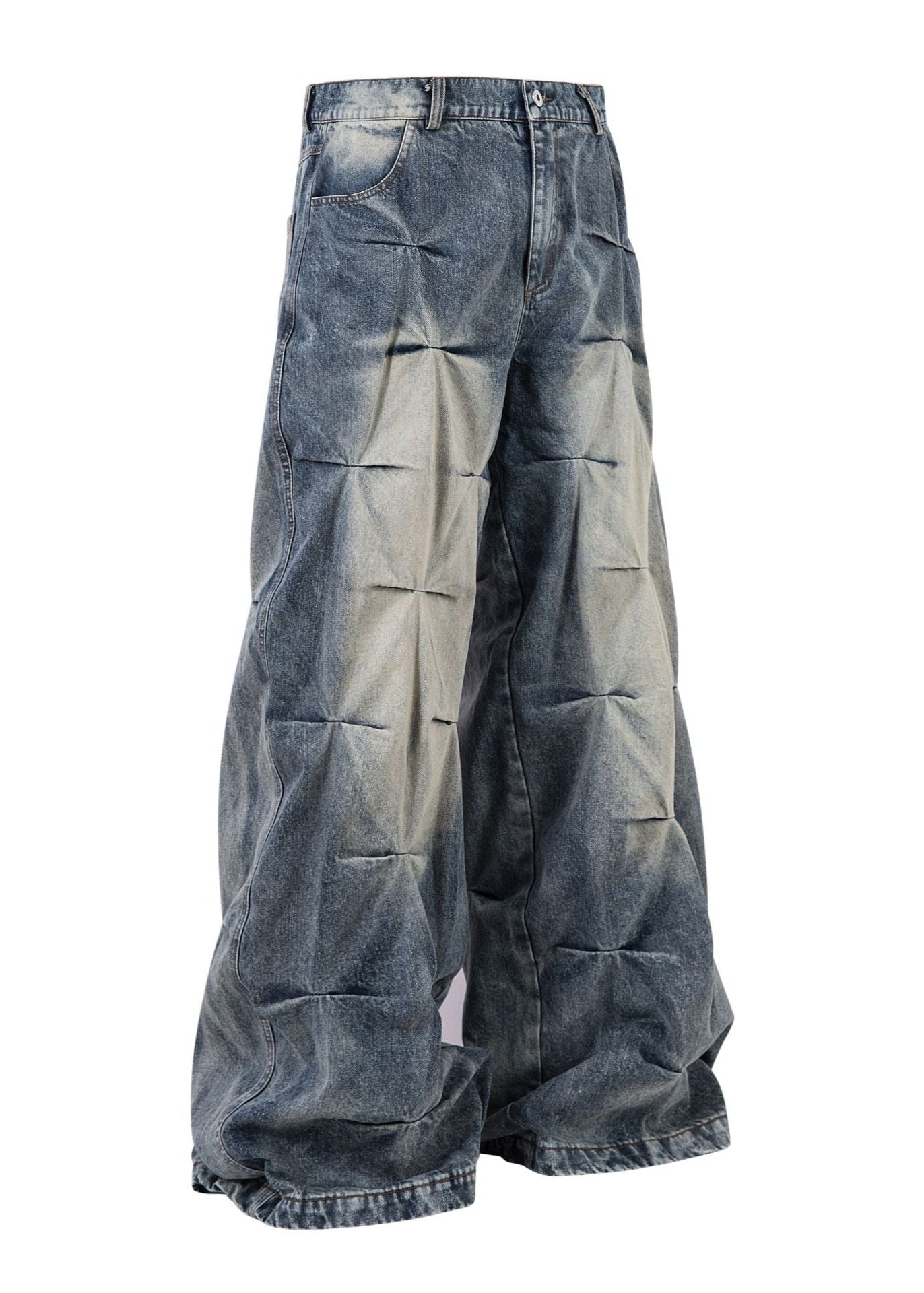 Wide - Leg Denim Pants - Rick Circus