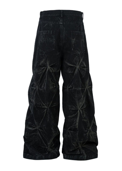 Wide - Leg Denim Pants - Rick Circus