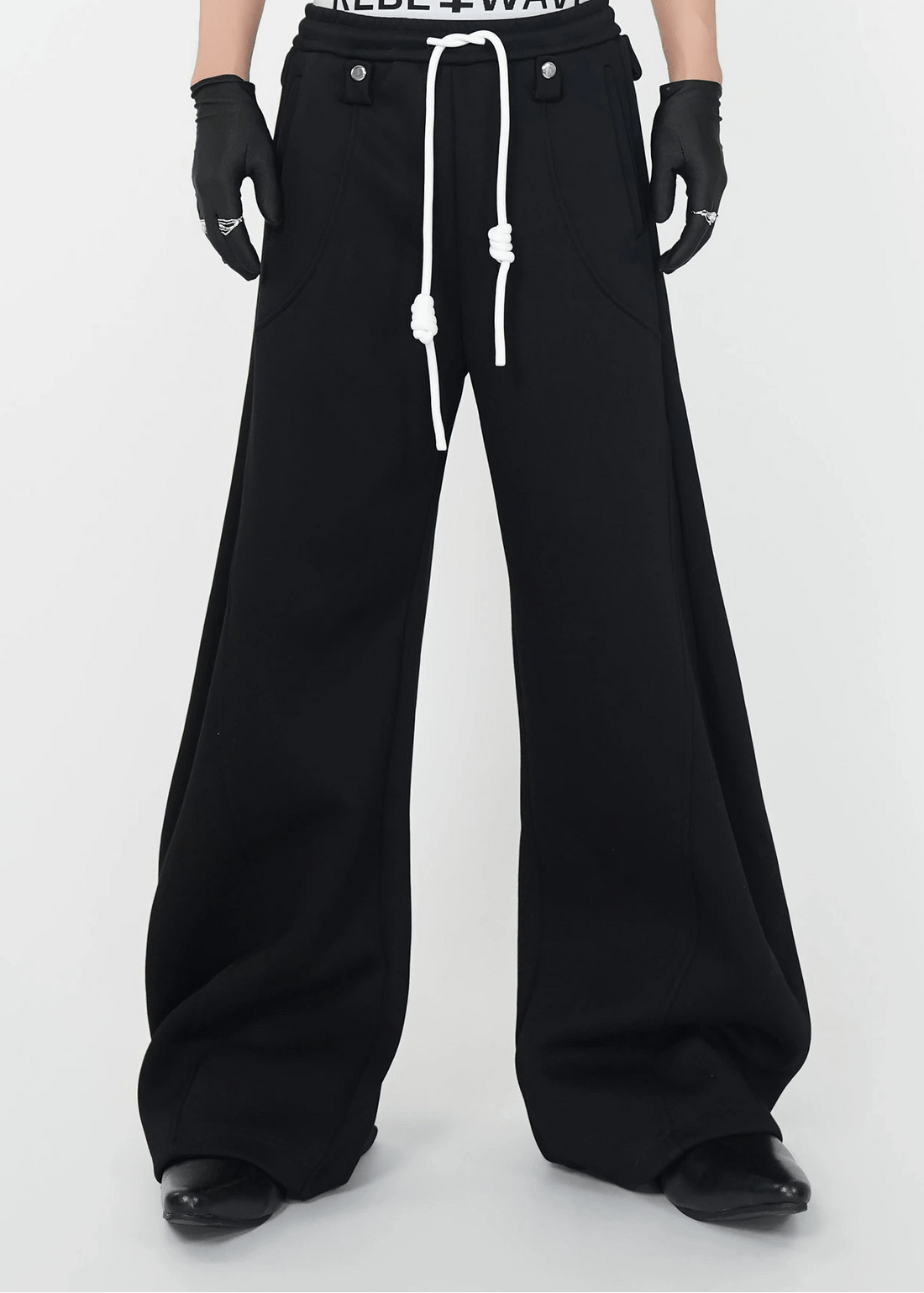 Wide - Leg Drawstring Pants - Rick Circus