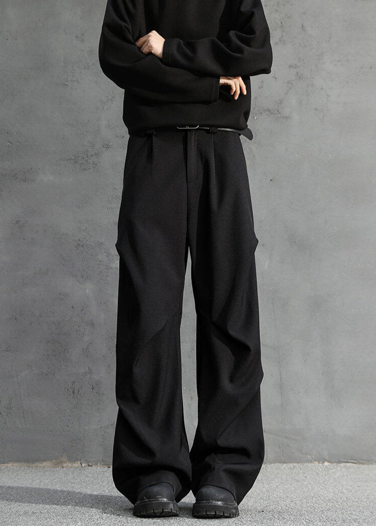 Wide - Leg Geometric Pleated Trousers - Rick Circus