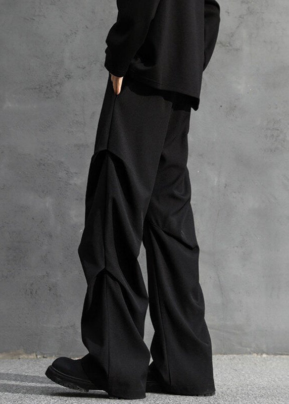 Wide - Leg Geometric Pleated Trousers - Rick Circus