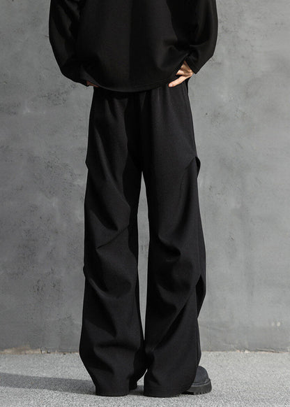 Wide - Leg Geometric Pleated Trousers - Rick Circus