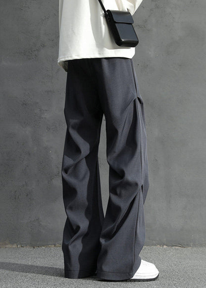 Wide - Leg Geometric Pleated Trousers - Rick Circus