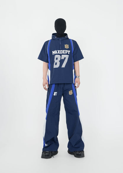 Wide - Leg Patchwork Track Pants - Rick Circus