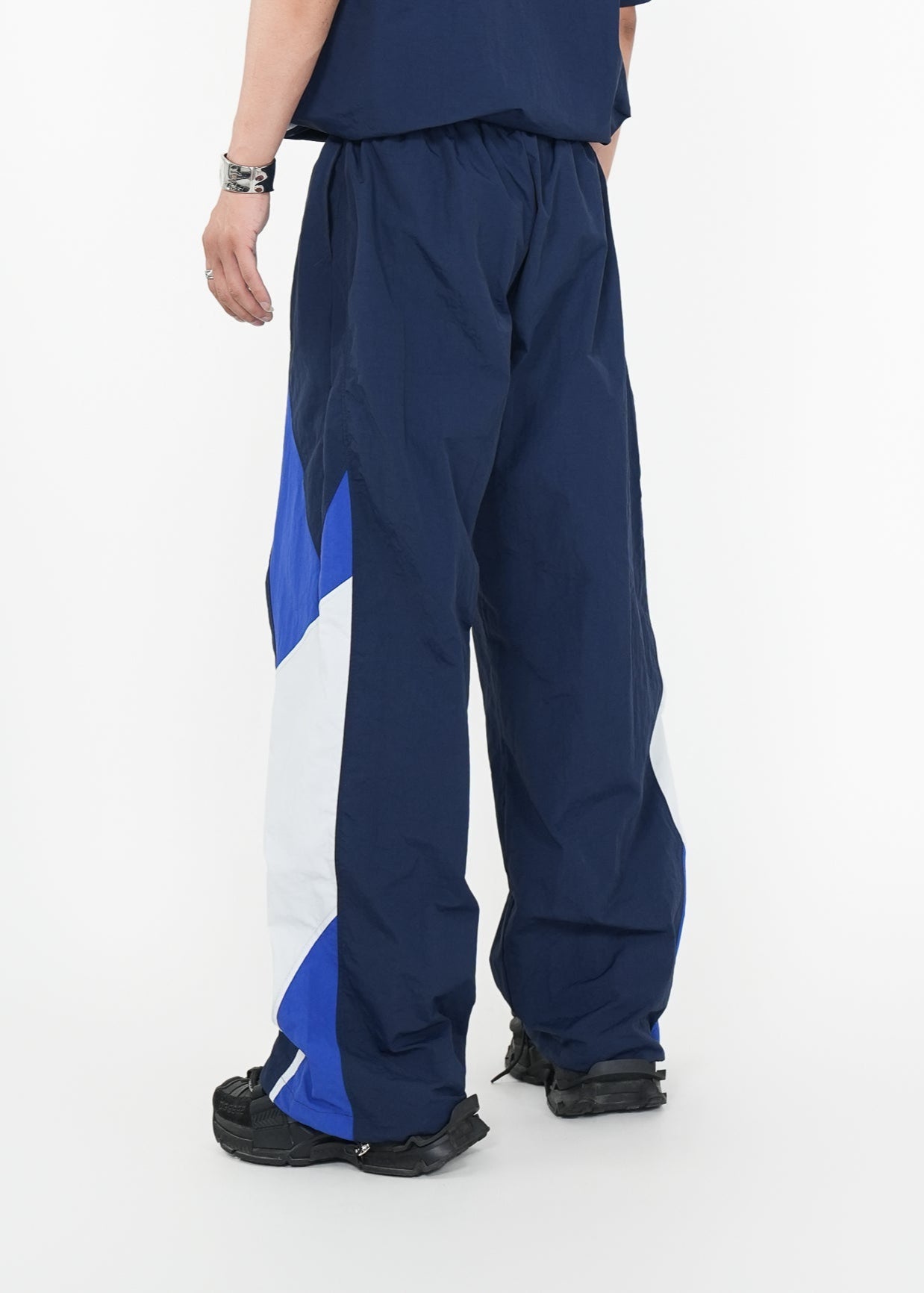 Wide - Leg Patchwork Track Pants - Rick Circus