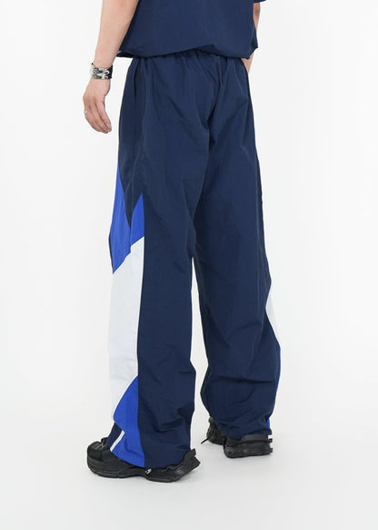 Wide - Leg Patchwork Track Pants - Rick Circus