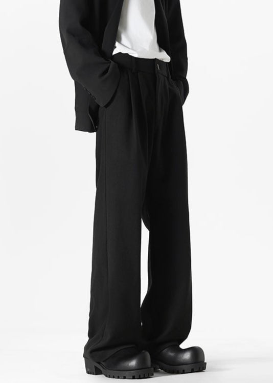 Wide - Leg Pleated Pants - Rick Circus