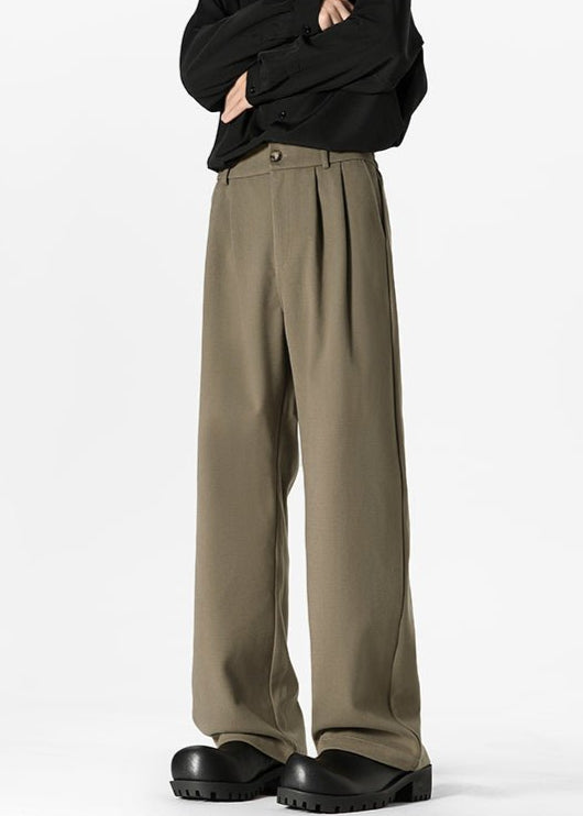 Wide - Leg Pleated Pants - Rick Circus
