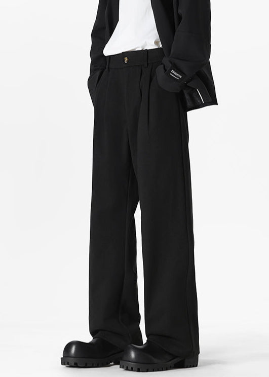 Wide - Leg Pleated Pants - Rick Circus