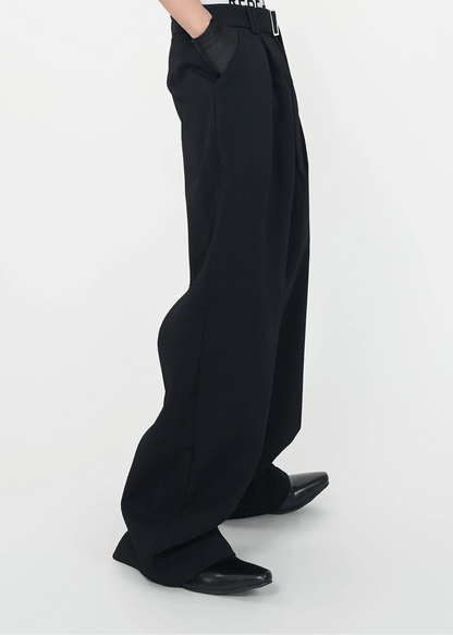 Wide - Leg Pleated Pants - Rick Circus
