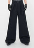 Wide - Leg Pleated Pants - Rick Circus