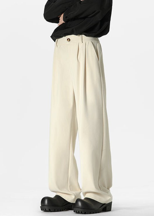 Wide - Leg Pleated Pants - Rick Circus