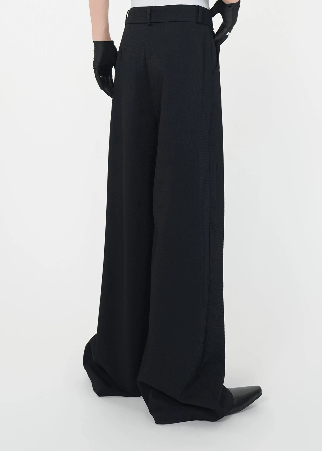 Wide - Leg Pleated Pants - Rick Circus