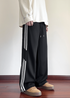 Wide - Leg Track Pants with Bold Side Stripes - Rick Circus