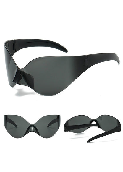 Y2K Rimless Shield Sunglasses - Rick Circus