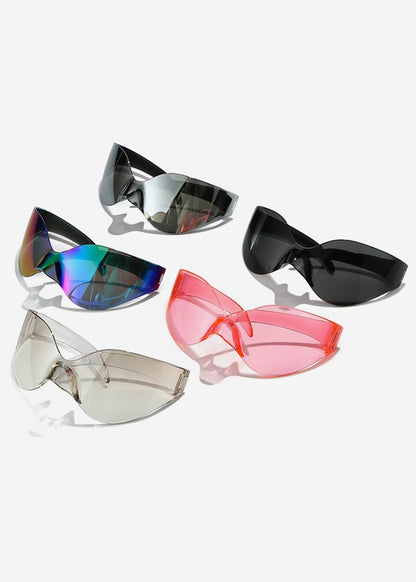 Y2K Rimless Shield Sunglasses - Rick Circus